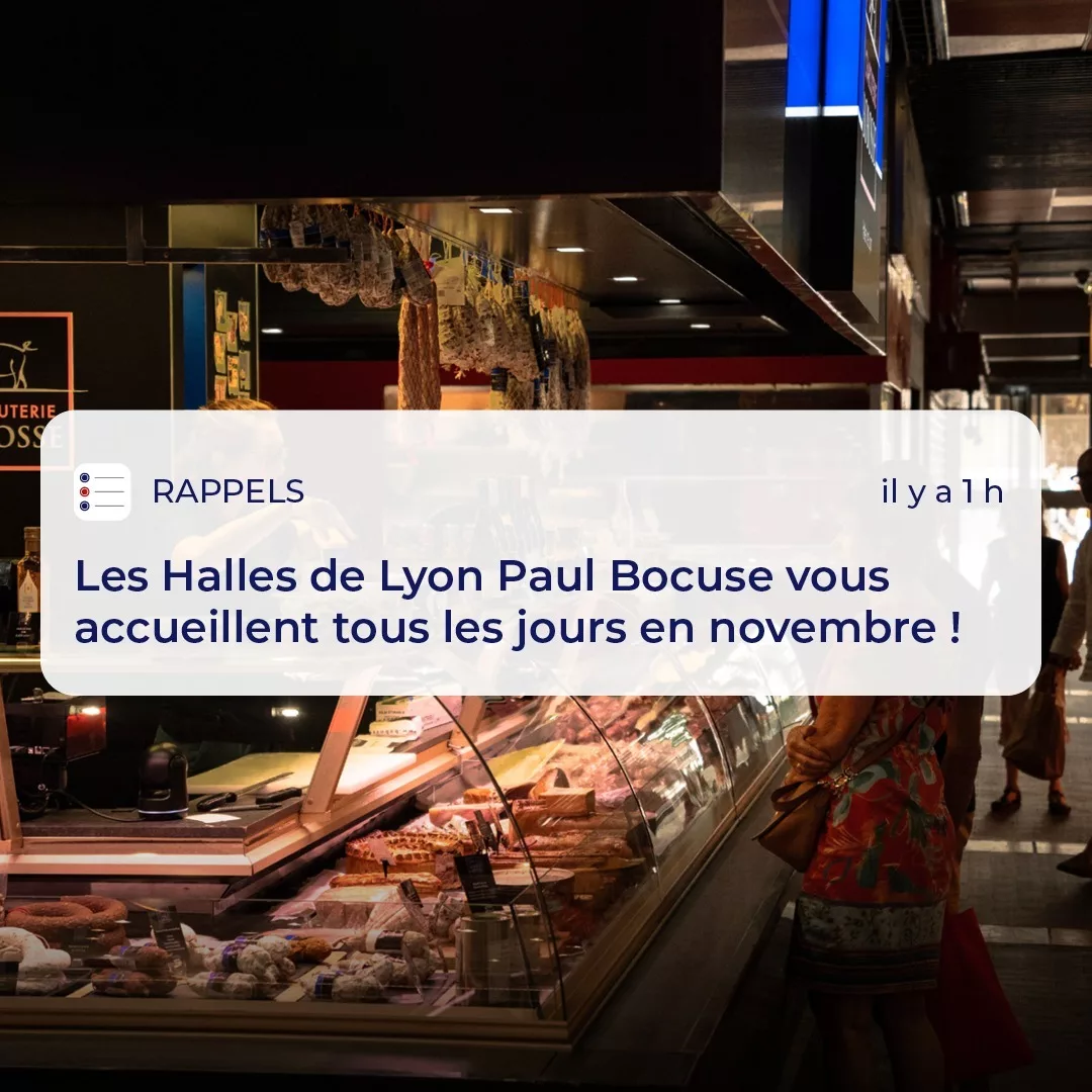 Les Halles De Lyon Paul Bocuse Vous Accueillent Tous Les Jours En Novembre 🤩 Halles De Lyon 